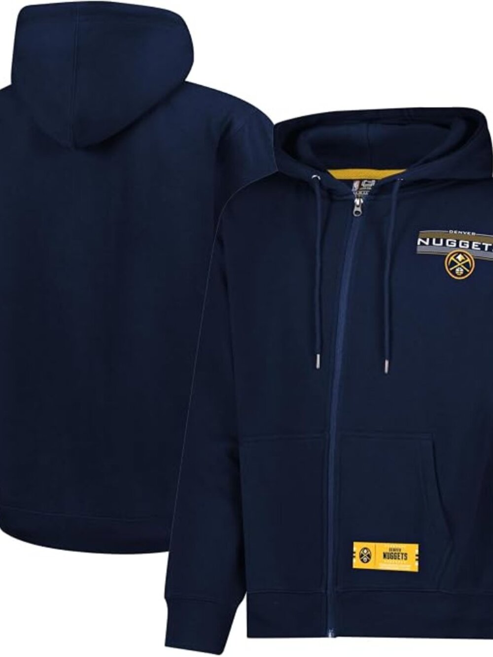 Denver Nuggets NBA Zip Hoodie Sweatshirt Jacket 3XL